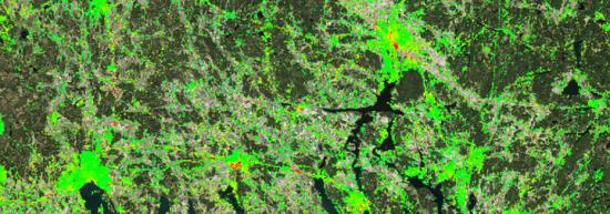 Såhär ser sättningarna ut i området norr om Mälaren och Uppsala.