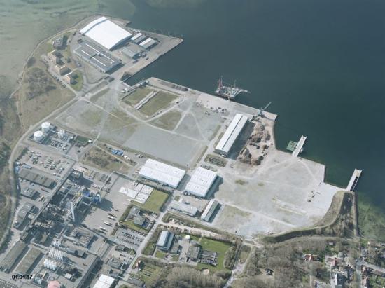Anläggningssiten i Danmark ligger i Nyborgs hamn.