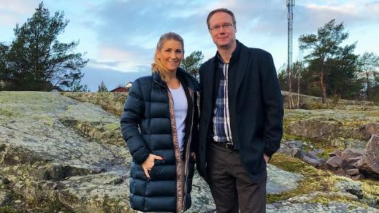 Mia &Aring;slander, vd Gibon Sverige och Niklas Andersson, vd på Valvea.
