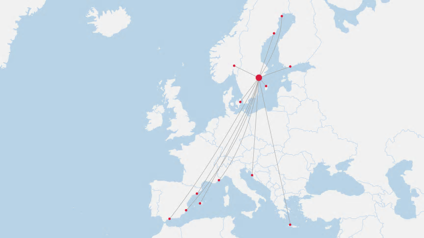 Norwegians linjer från Stockholm Arlanda från 1 juli 2020.