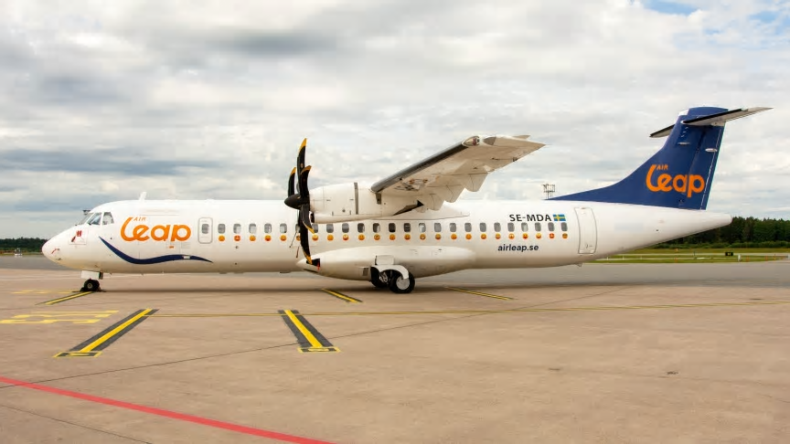 Air Leaps första ATR 72 trafikerar nu svenska luftrum.