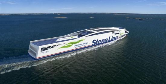 Batterifärjan Stena Elektra (3D-visualisering) ska sjösättas på linjen Göteborg-Fredrikshamn senast 2030.