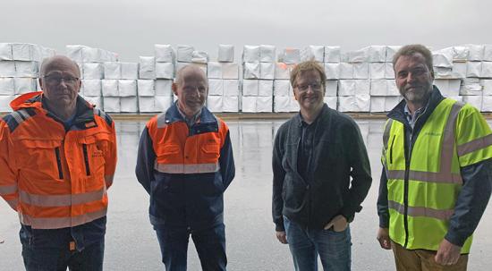 På bilden från vänster: Lars Widelund, Ola Isaksson, Anders Marklund och Kenneth Wallin.