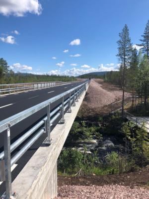 Ny vägsträckning väg 1053 Stora Tandån.