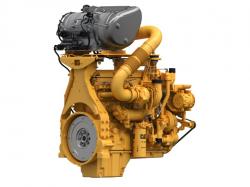 Caterpillar Steg V-motor med utvecklad efterbehandlingsenhet. Anpassad för remotorisering av diesellok.