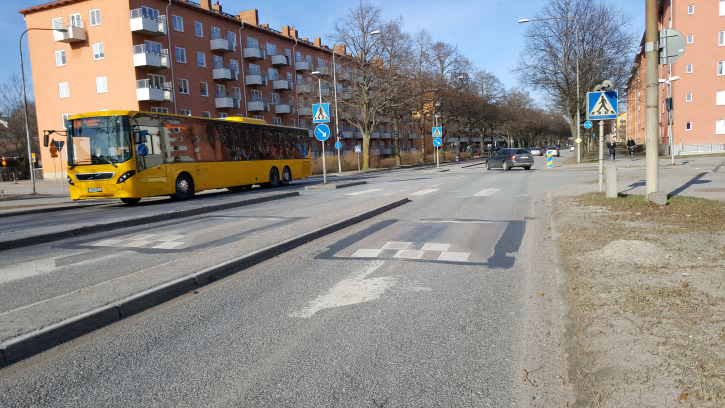 Busskuddarna på Luthagsleden är uppskattade. Nu byggs fler på Vaksalagatan och Norbyvägen.