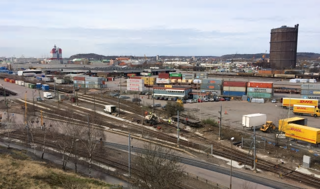 Gullbergsvass terminalområde - Green Cargo.