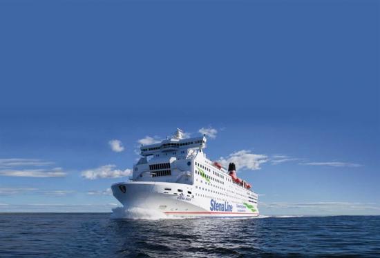 Passagerarfartyget Stena Saga som trafikerat linjen Oslo-Frederikshavn sedan 1994 ligger för tillfället vid kaj i hemmahamnen Göteborg.
