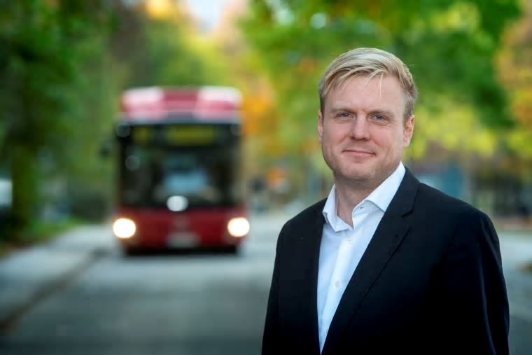 omas Eriksson (MP) Miljö- och kollektivtrafikregionråd i Region Stockholm.