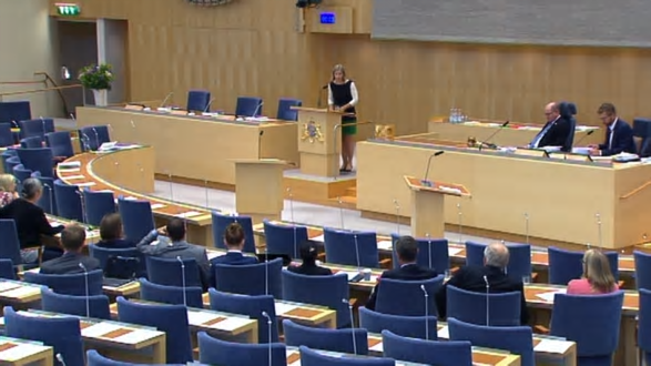Miljöminister Karolina Skogs anförande under riksdagsdebatten om klimatpolitik den 20 juni 2018.