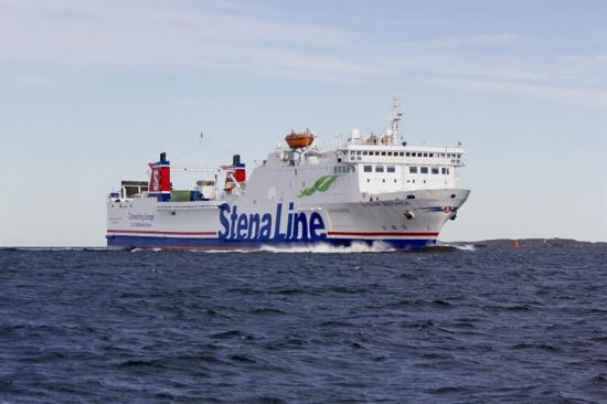 Stena Gothica är en av färjorna som trafikerar sträckan Liepaja-Karlskrona-Travemünde.