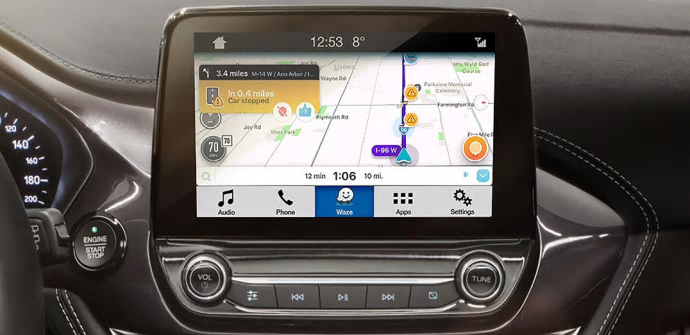 Trafikappen Waze kommer bli tillgänglig för Ford-ägare världen över från och med april 2018.