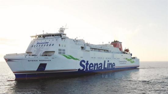 Stena Nordica är en av tre färjor som trafikerar Karlskrona-Gdynia.
