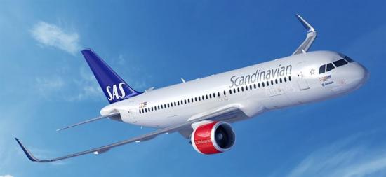 SAS Airbus A320neo.