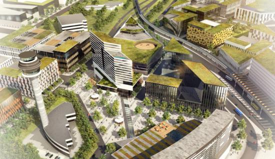 Swedavia etablerar SkyCity, Office One, en tio våningar hög kontorsfastighet centralt på Stockholm Arlanda Airport, i direkt anslutning till utrikesterminal 5 och inrikesterminal 4.