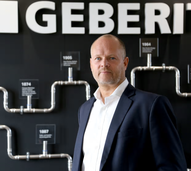 Peter Helgesson VD för Geberit Production AB.