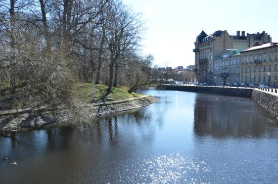 Kajkonstruktioner i centrala Göteborg.