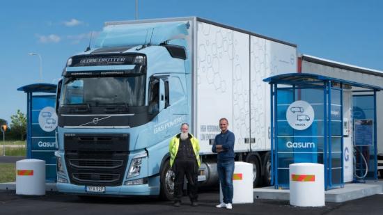 Transport på flytande biogas mellan Orklas lager i Helsingborg och Fågelmara i Blekinge.
