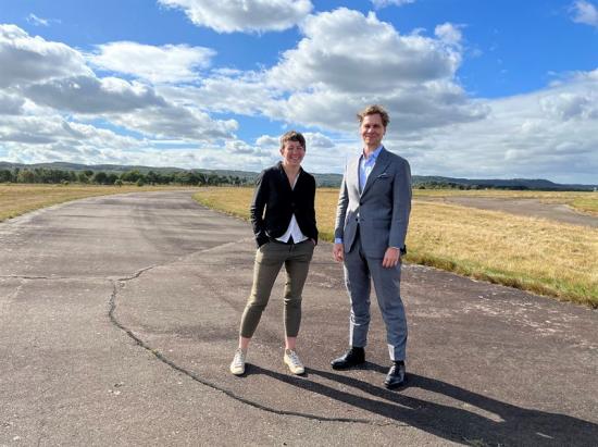 Elna Heimdal Nilsson och Johan Bergström är två av forskarna som har stor nytta av nya Jetmotorlabbet.