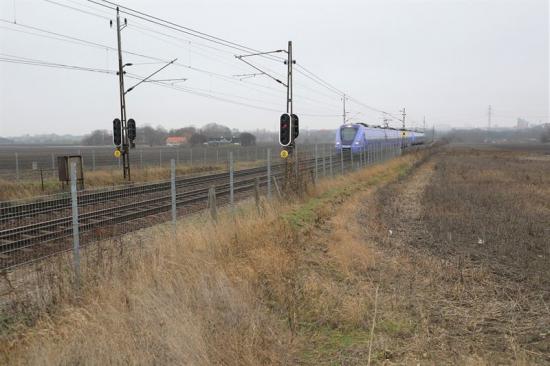 Järnväg, Flackarp mot Lund NCC.
