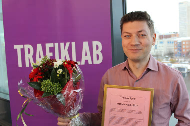 &Aring;rets Trafiklabhjälte 2017 Thomas Tydal.