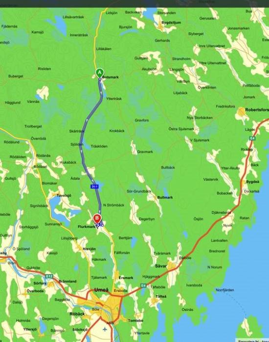 Väg 364 Flurkmark-Botsmark