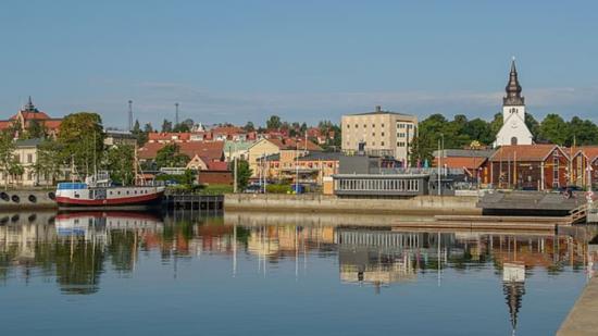 Bild från Hudiksvalls hamn.