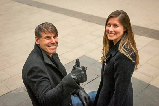 Structor Uppsala växer. Från vänster; Anders Metzén, Sandra Zaff.