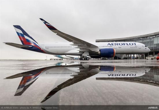 Det ryska flygbolaget Aeroflot har tagit emot sin första A350-900.