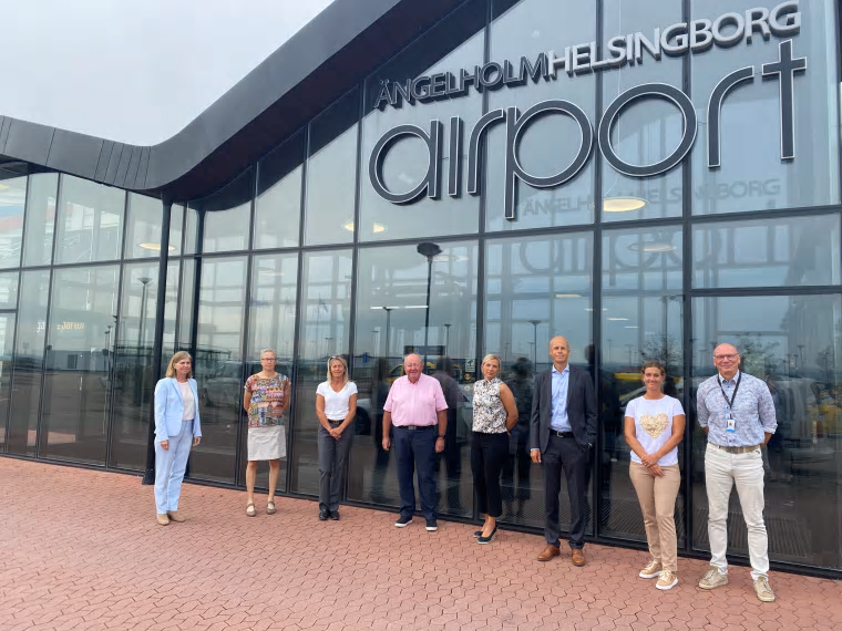 Den föreslagna styrelsen för &Auml;ngelholm-Helsingborgs flygplats.