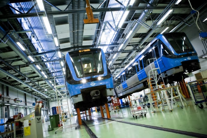 MTR Tech (tidigare TBT) är en del av MTR Nordic och har hand om underhållet av alla tunneltåg i Stockholm. Bild: MTR