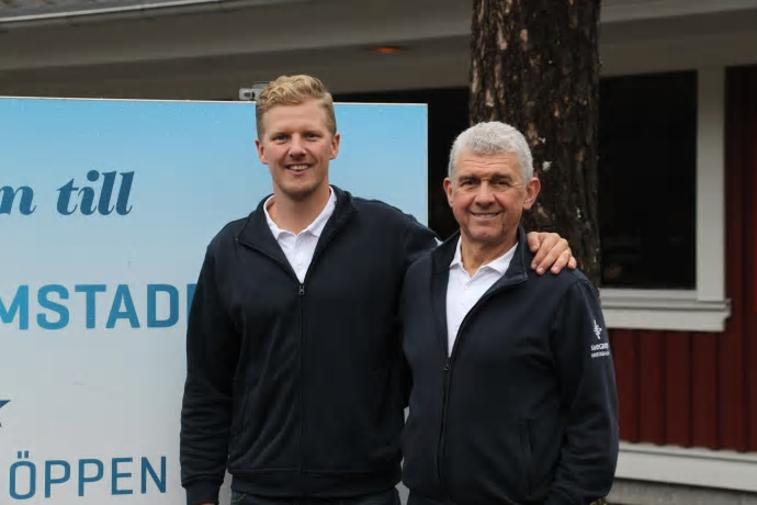 David och Ulf Nordentjell på Swecamp Bomstadbaden är nöjda med anläggningen från BAGA.