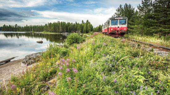 Inlandsbanan sträcker sig mellan Gällivare i norr till Kristinehamn i söder.