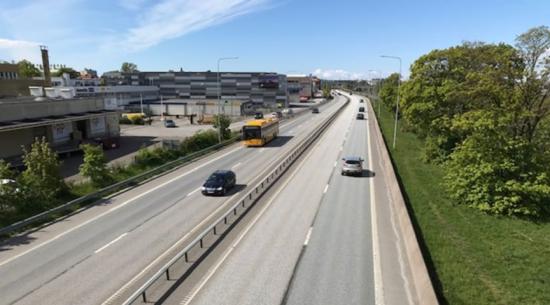 Stockholmsvägen ska bli trefilig.