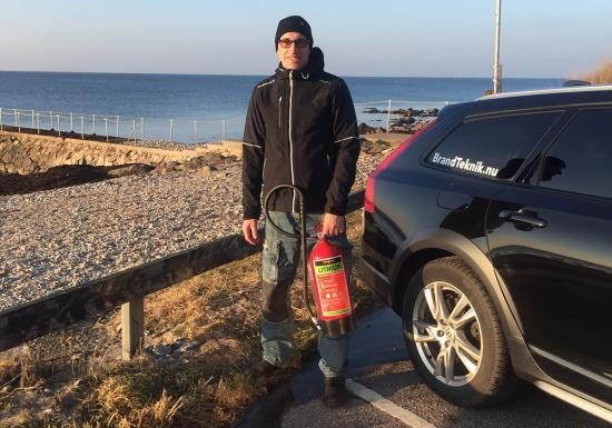 Patrik Svensson från Bjäre Brandteknik.