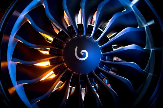 Safran, GKN Aerospace och Pratt & Whitney är flygmotortillverkare som medverkar i ett av Högskolan Västs nya forskningsprojekt. Bilden visar en gasturbin till Airbus A320neo från Safran. 