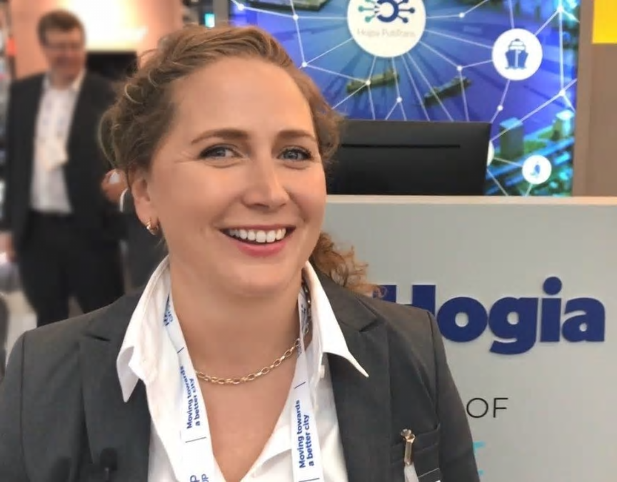 Frida Christensson, bolagschef på Hogia Communications.